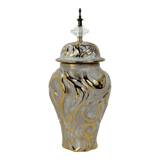 ANFORA C/TAPA 18X18X39CM